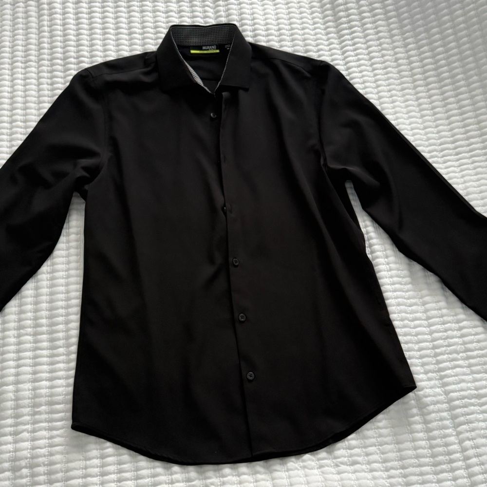 Murano Black Men's Shirt size M slim fit